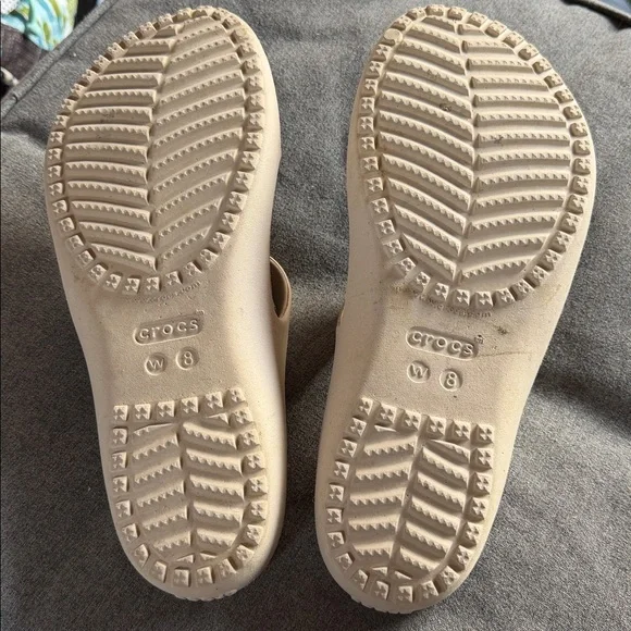 CROCS Women's Sandal Slide in Light Taupe - Picture 5 of 6